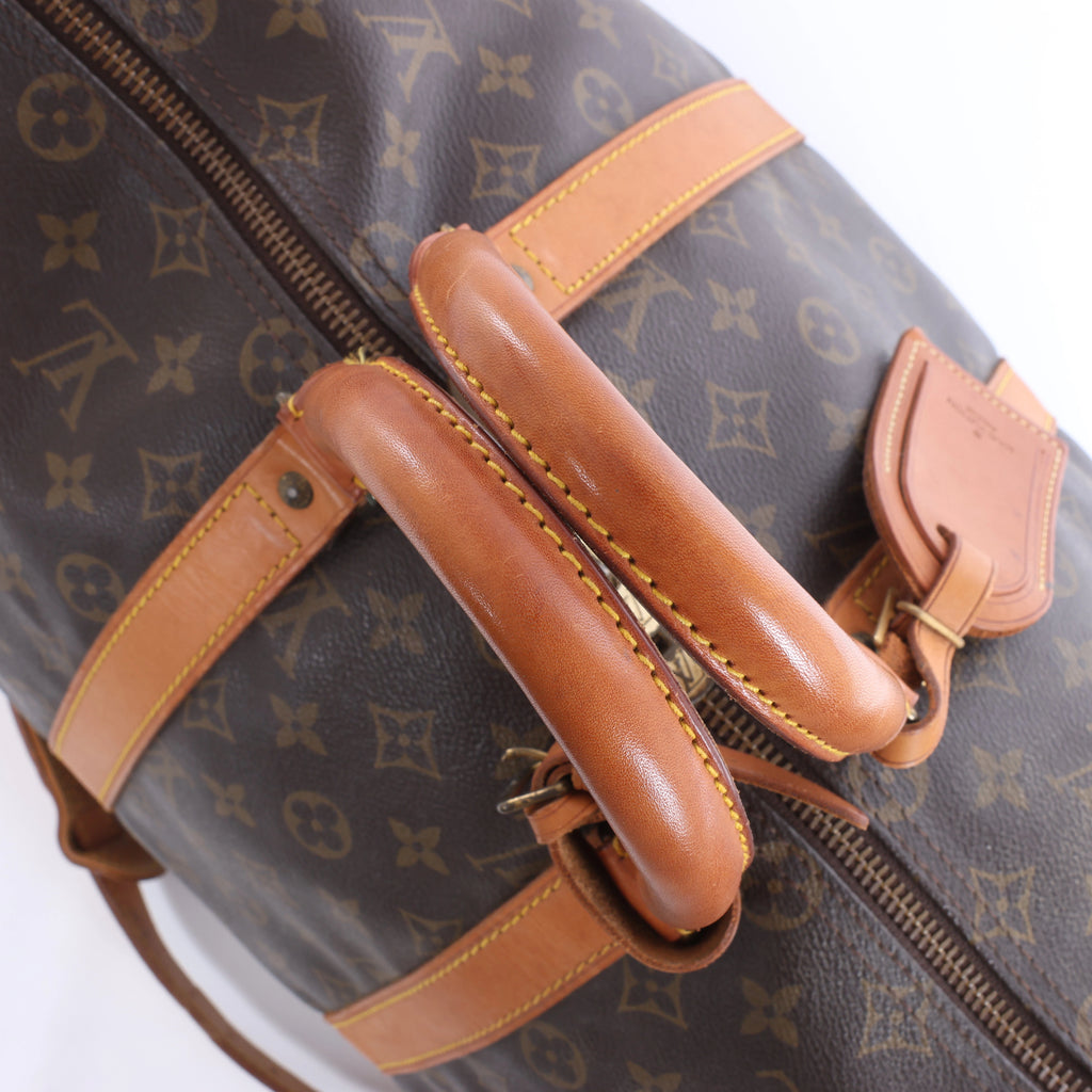 Louis Vuitton Keepall  Bandoulière 45 Monogram Canvas Travel Bag in Brown M41418