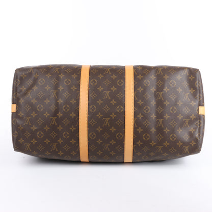 Louis Vuitton Monogram Canvas Keepall Bandoulière 55 Travel Bag M41414