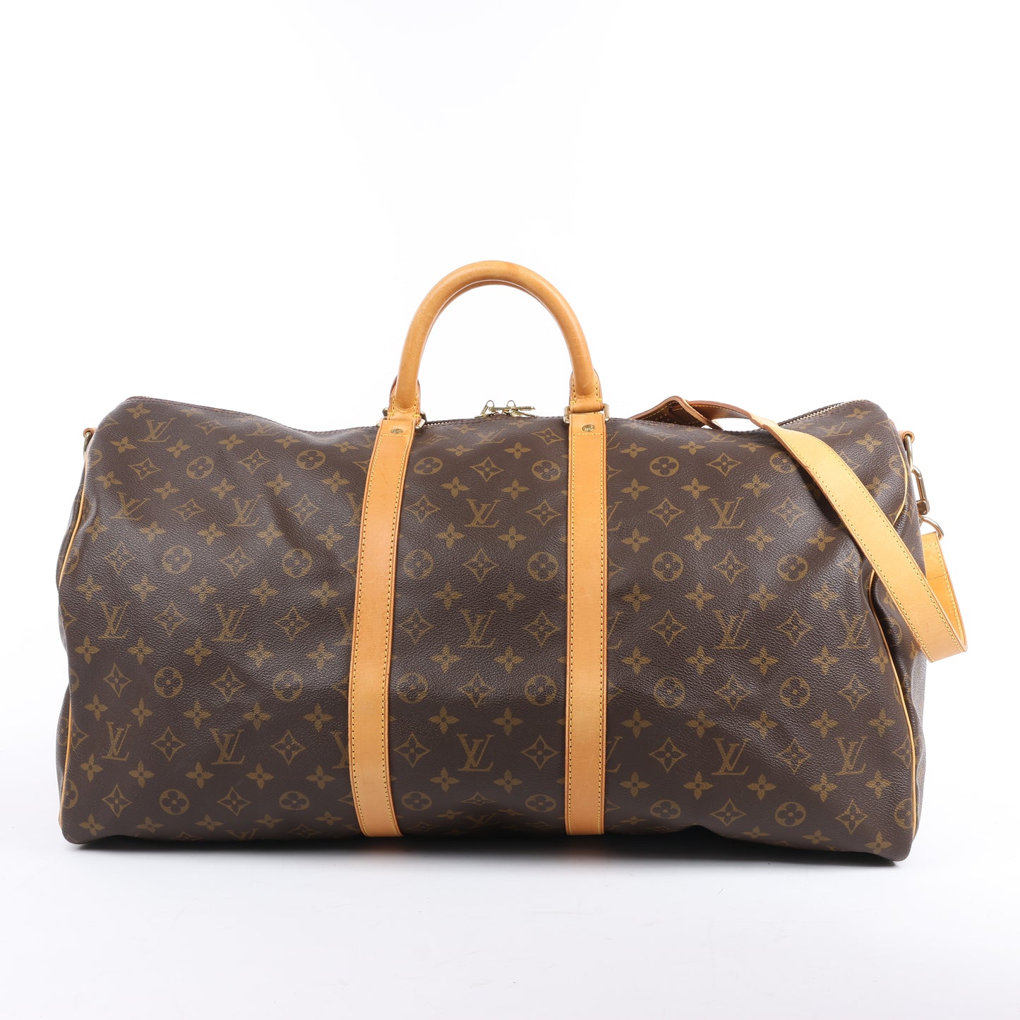 Louis Vuitton Monogram Canvas Keepall Bandoulière 55 Travel Bag M41414
