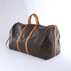Louis Vuitton Monogram Keepall Bandrière 55 Travel Bag