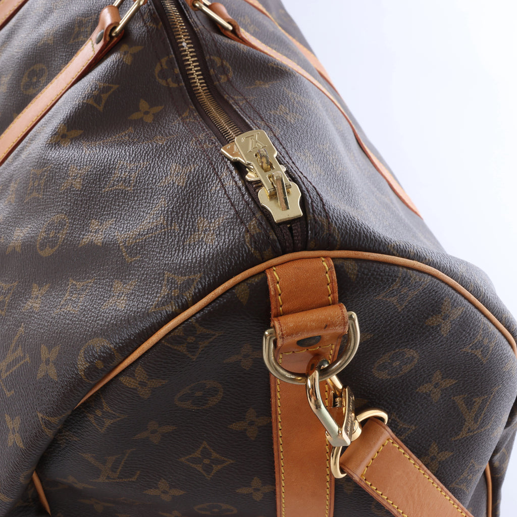Louis Vuitton Monogram Keepall Bandrière 55 Travel Bag
