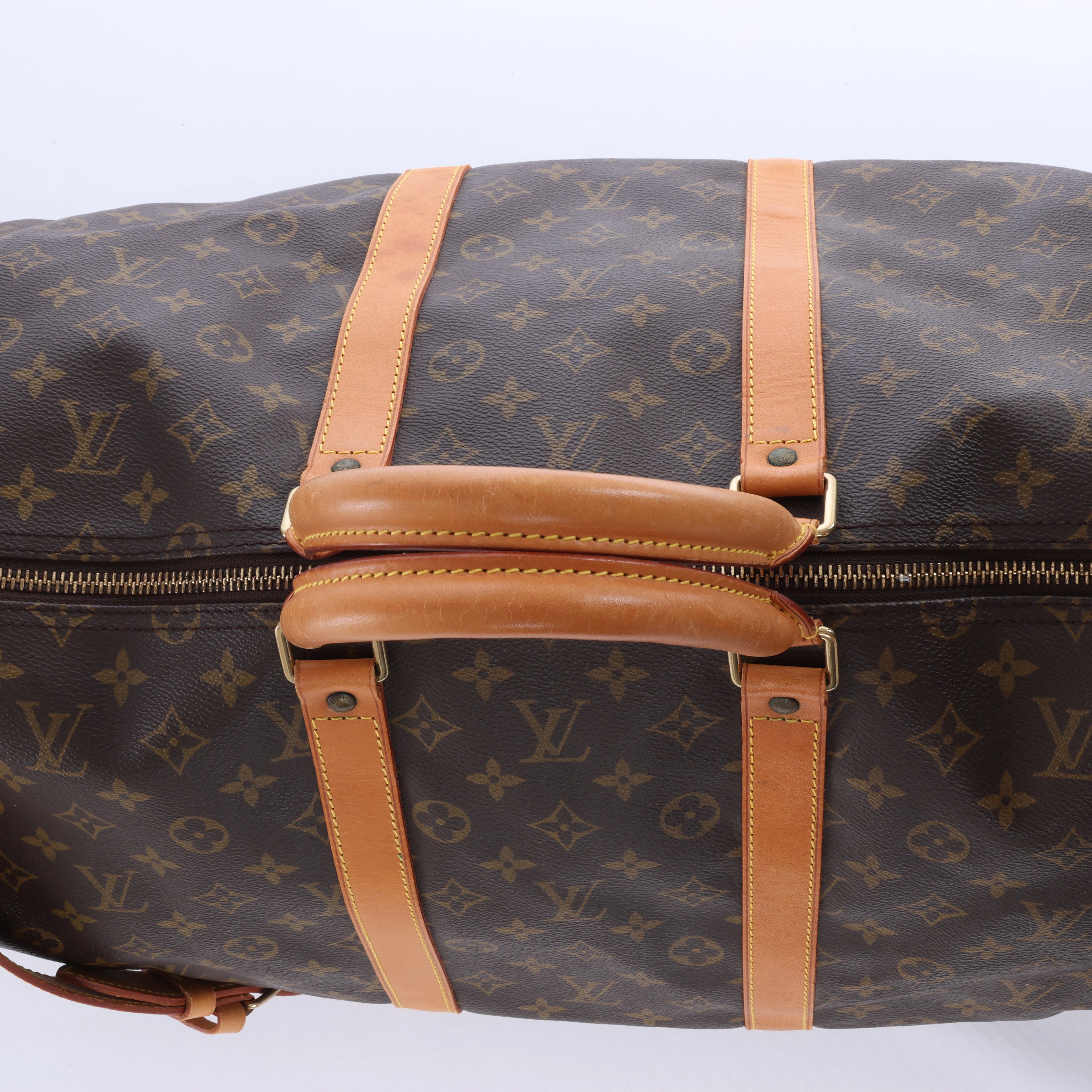 Louis Vuitton Monogram Keepall Bandrière 55 Travel Bag