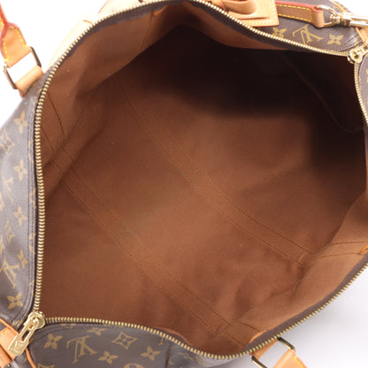 Louis Vuitton Monogram Canvas Keepall Bandoulière 55 Travel Bag M41414