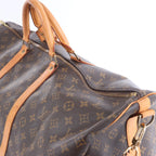 Louis Vuitton Monogram Keepall Bandrière 60 Travel Bag in Brown