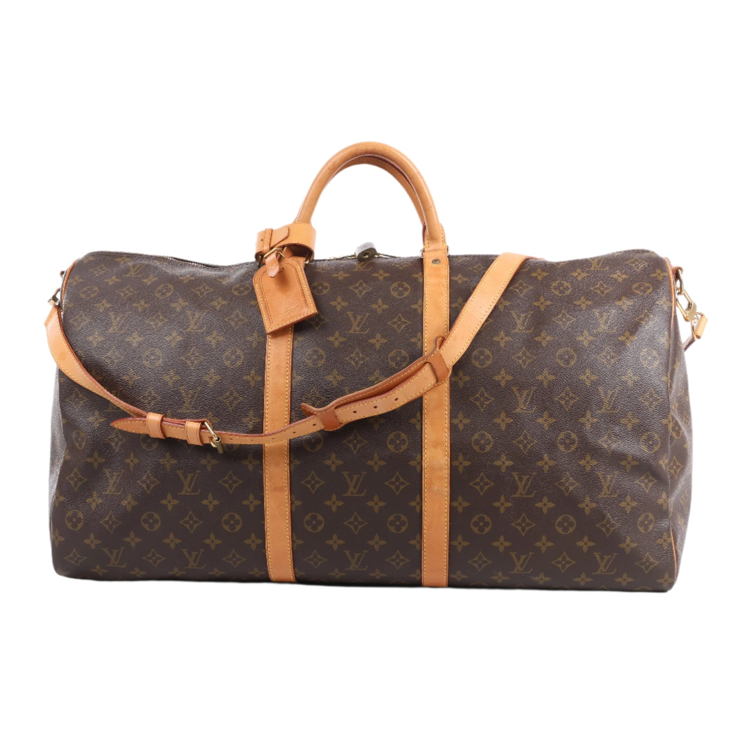 Louis Vuitton Monogram Canvas Keepall Bandoulière 60 Travel Bag M41412