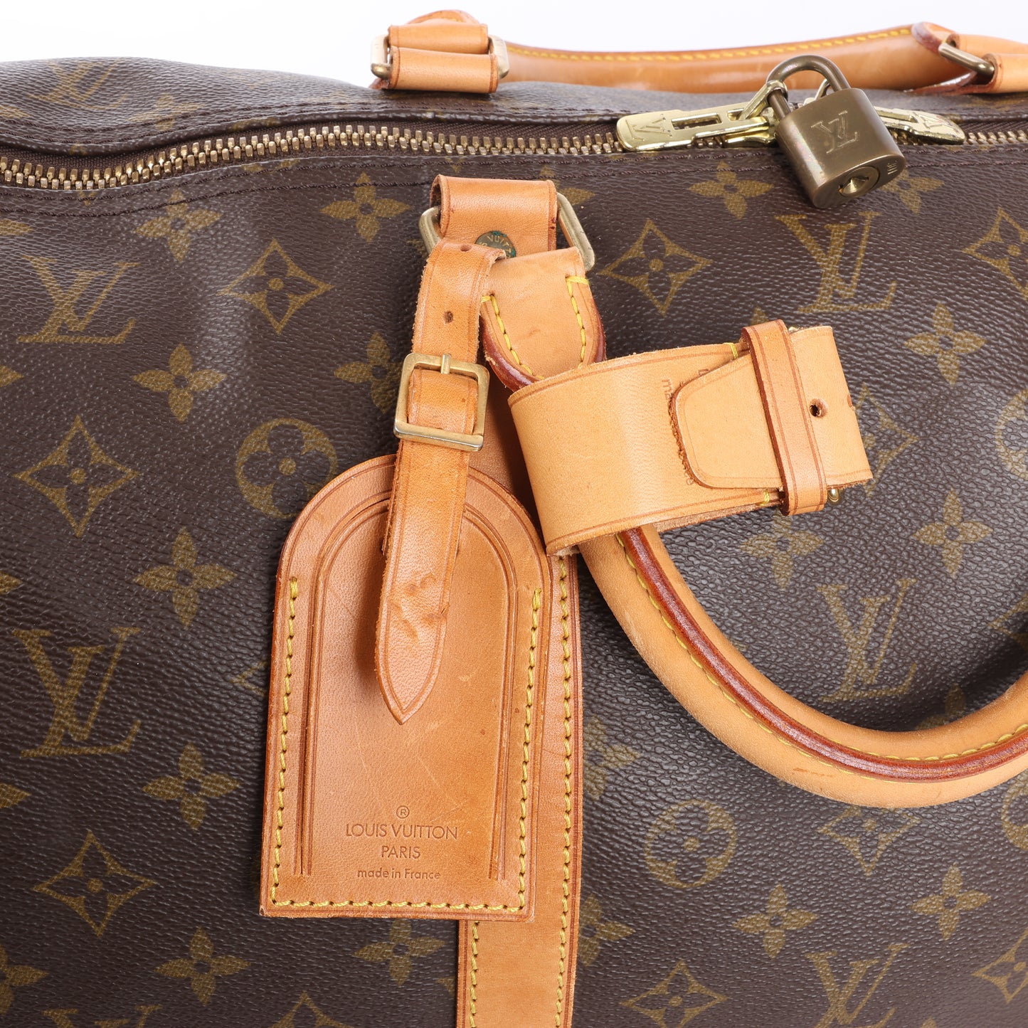 Louis Vuitton Monogram Canvas Keepall Bandoulière 60 Travel Bag M41412