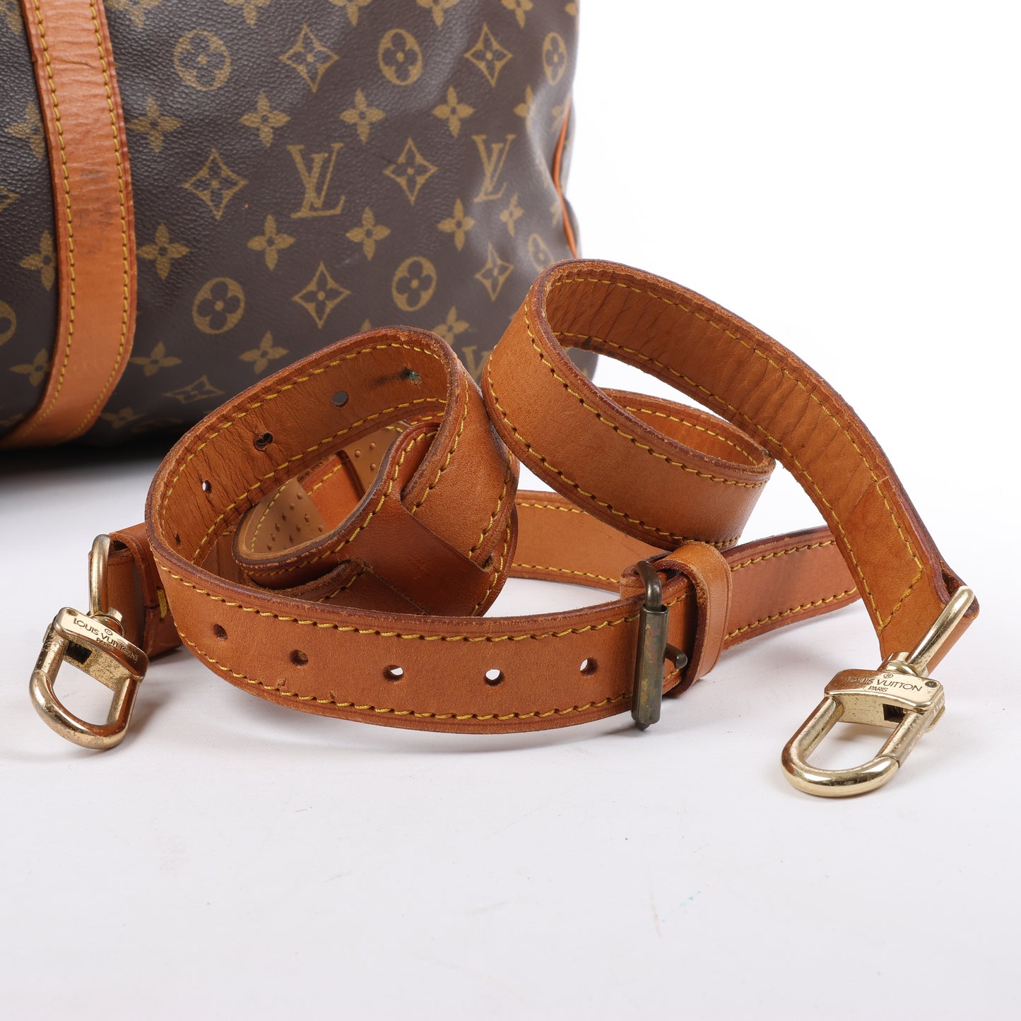 Louis Vuitton Monogram Canvas Keepall Bandoulière 60 Travel Bag M41412