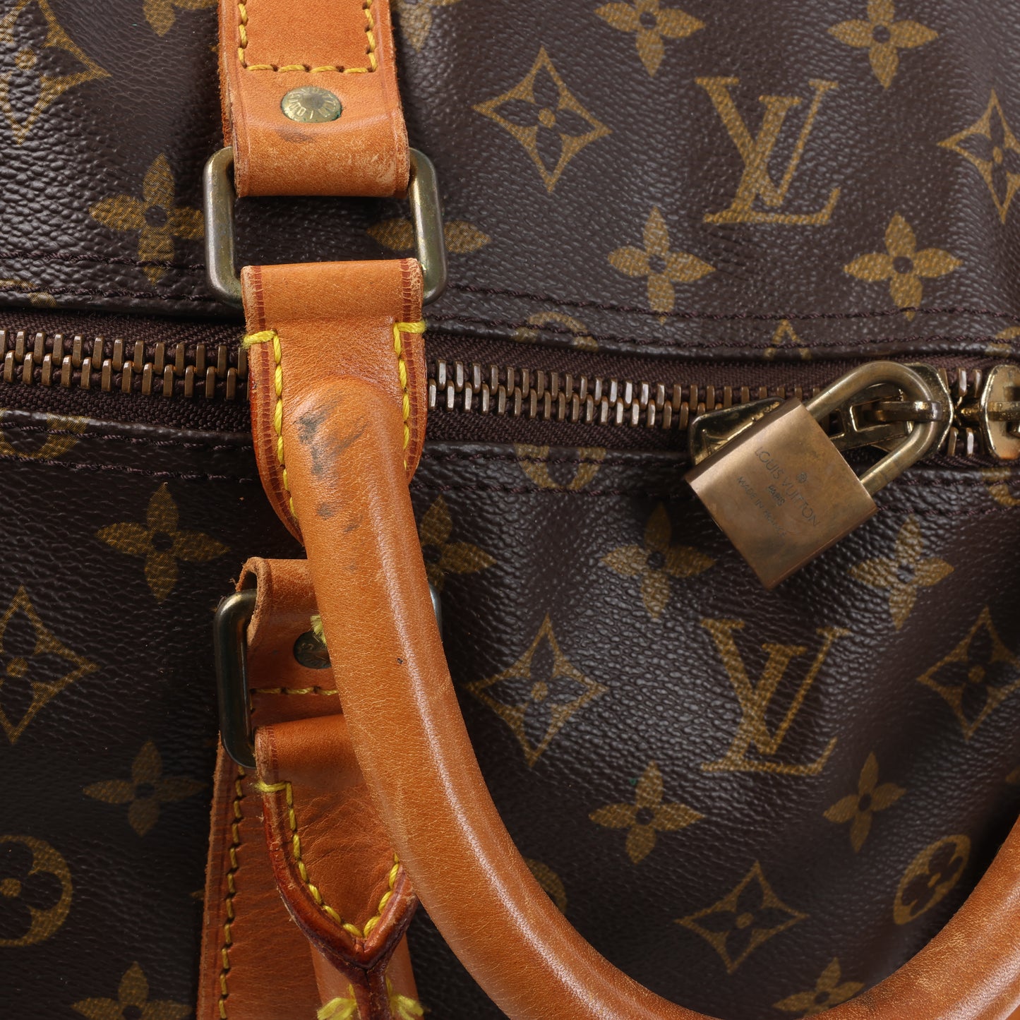 Louis Vuitton Monogram Canvas Keepall Bandoulière 60 Travel Bag M41412