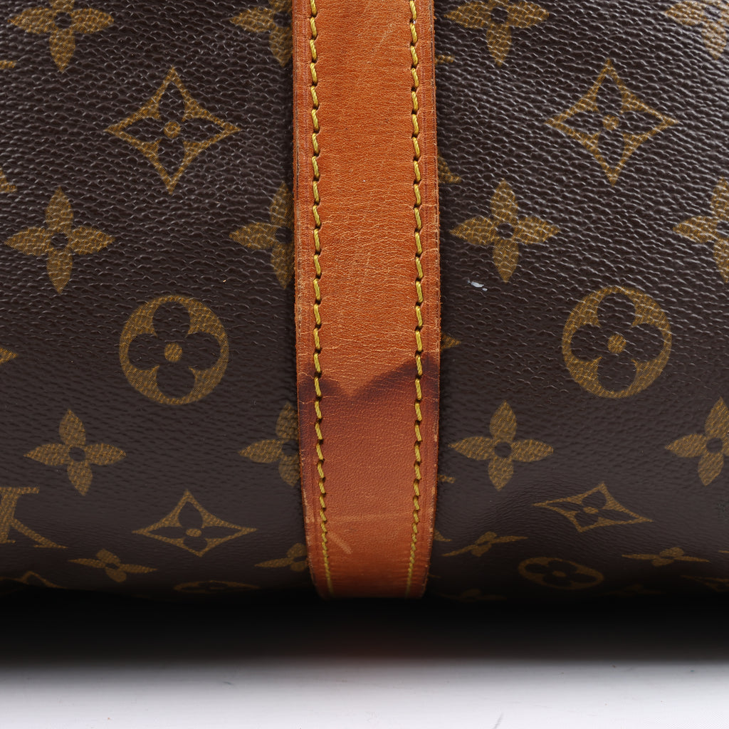Louis Vuitton Monogram Canvas Keepall Bandoulière 60 Travel Bag M41412