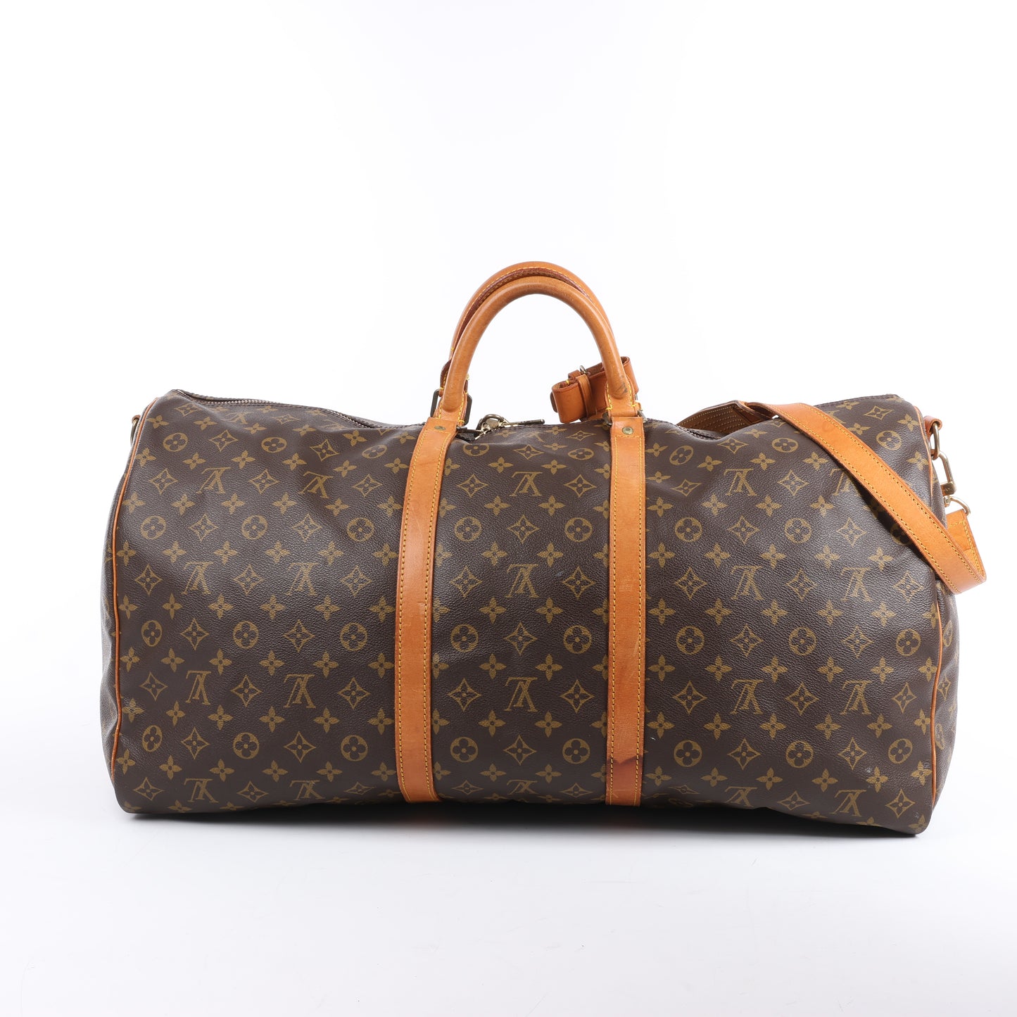 Louis Vuitton Monogram Canvas Keepall Bandoulière 60 Travel Bag M41412