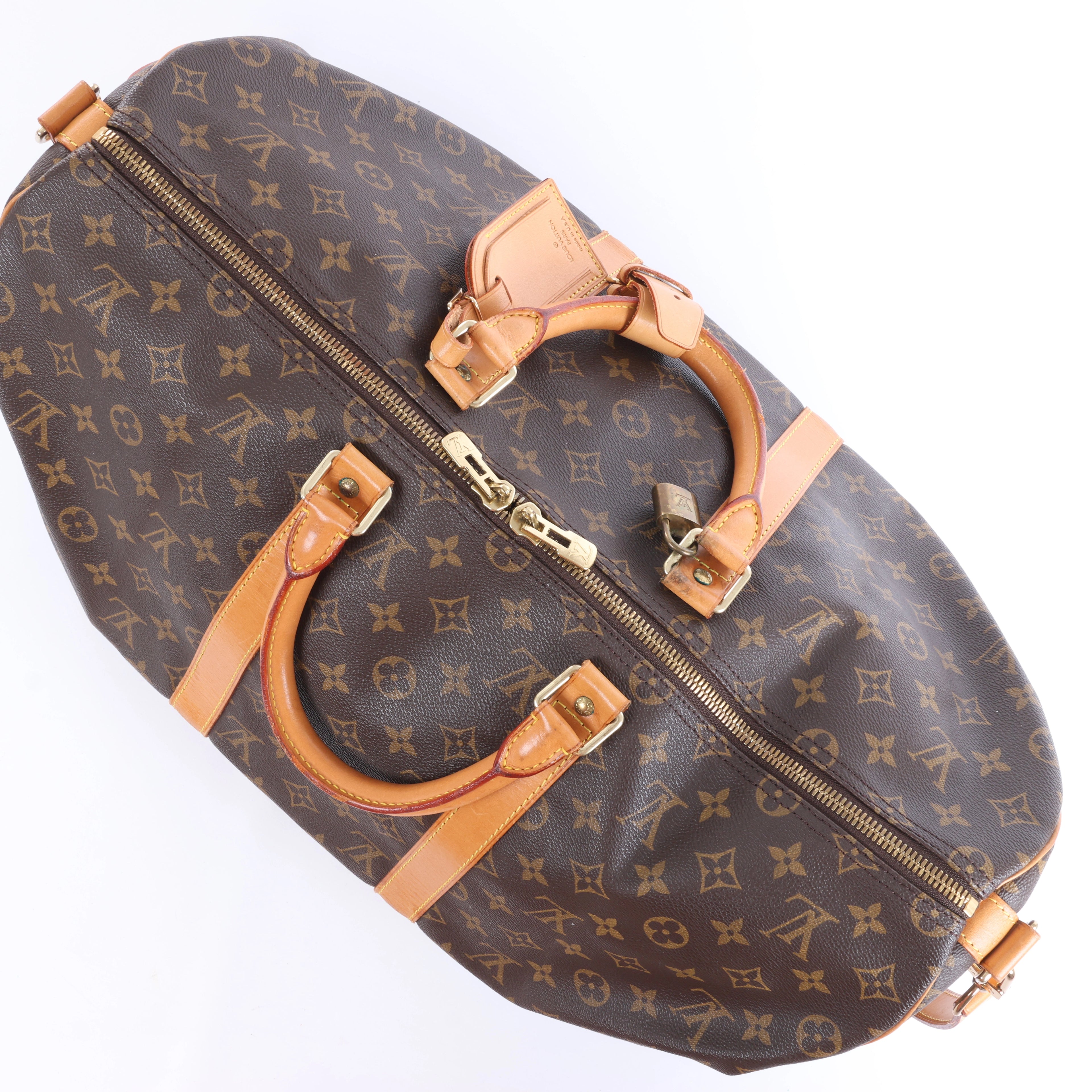 Louis Vuitton Monogram Keepall 50 Travel Bag in Brown