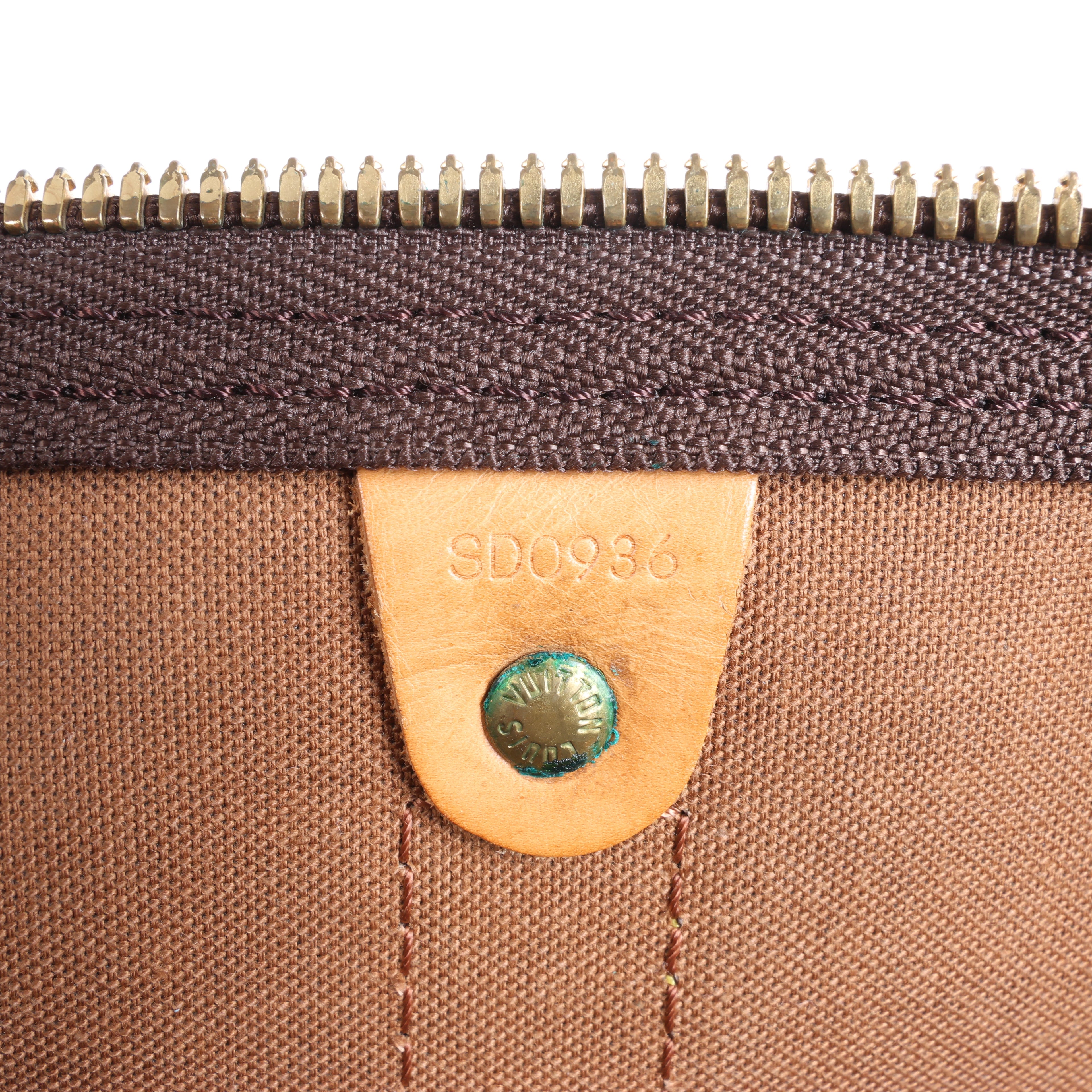 Louis Vuitton Monogram Keepall 50 Travel Bag in Brown