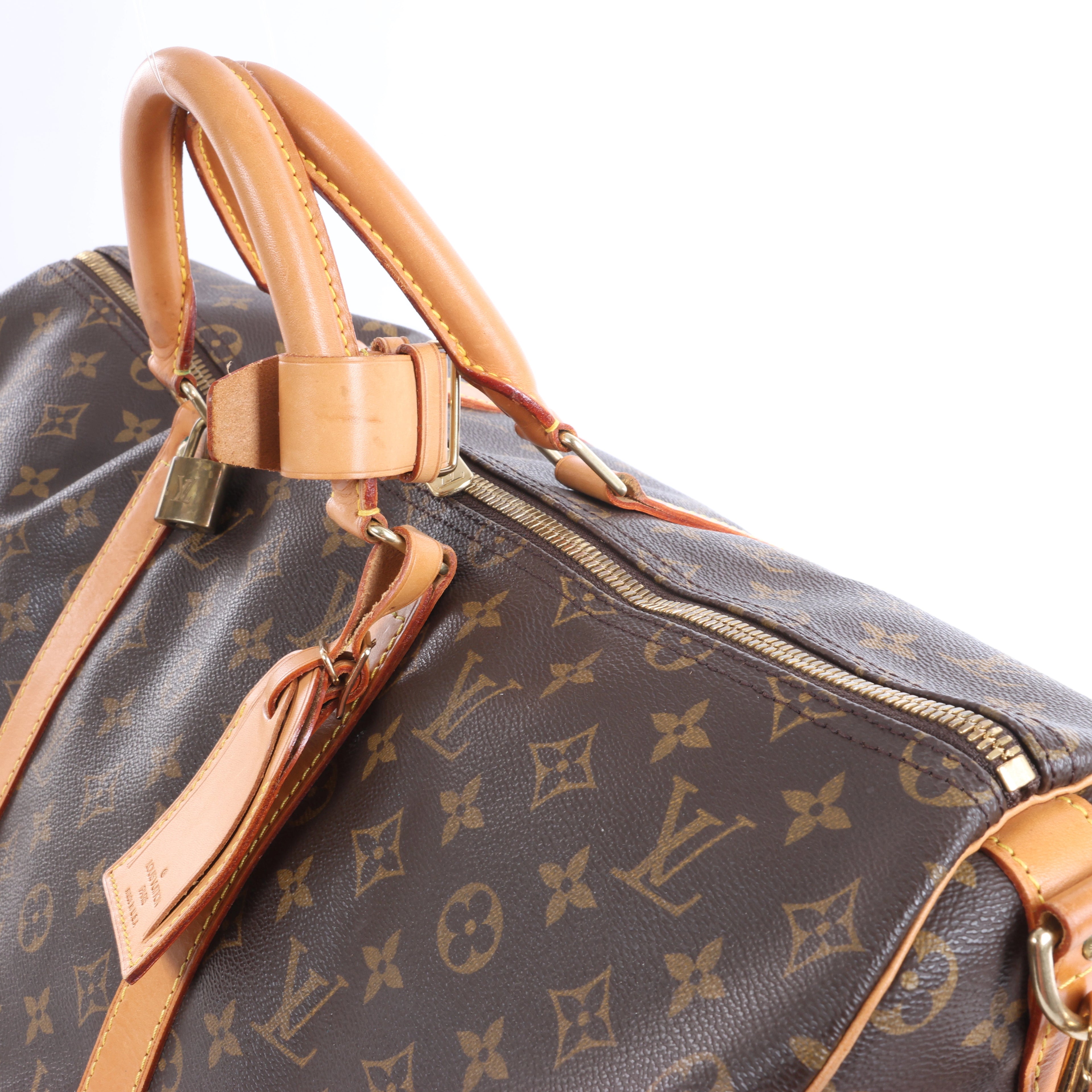 Louis Vuitton Monogram Keepall 50 Travel Bag in Brown