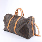 Louis Vuitton Monogram Keepall 50 Travel Bag in Brown