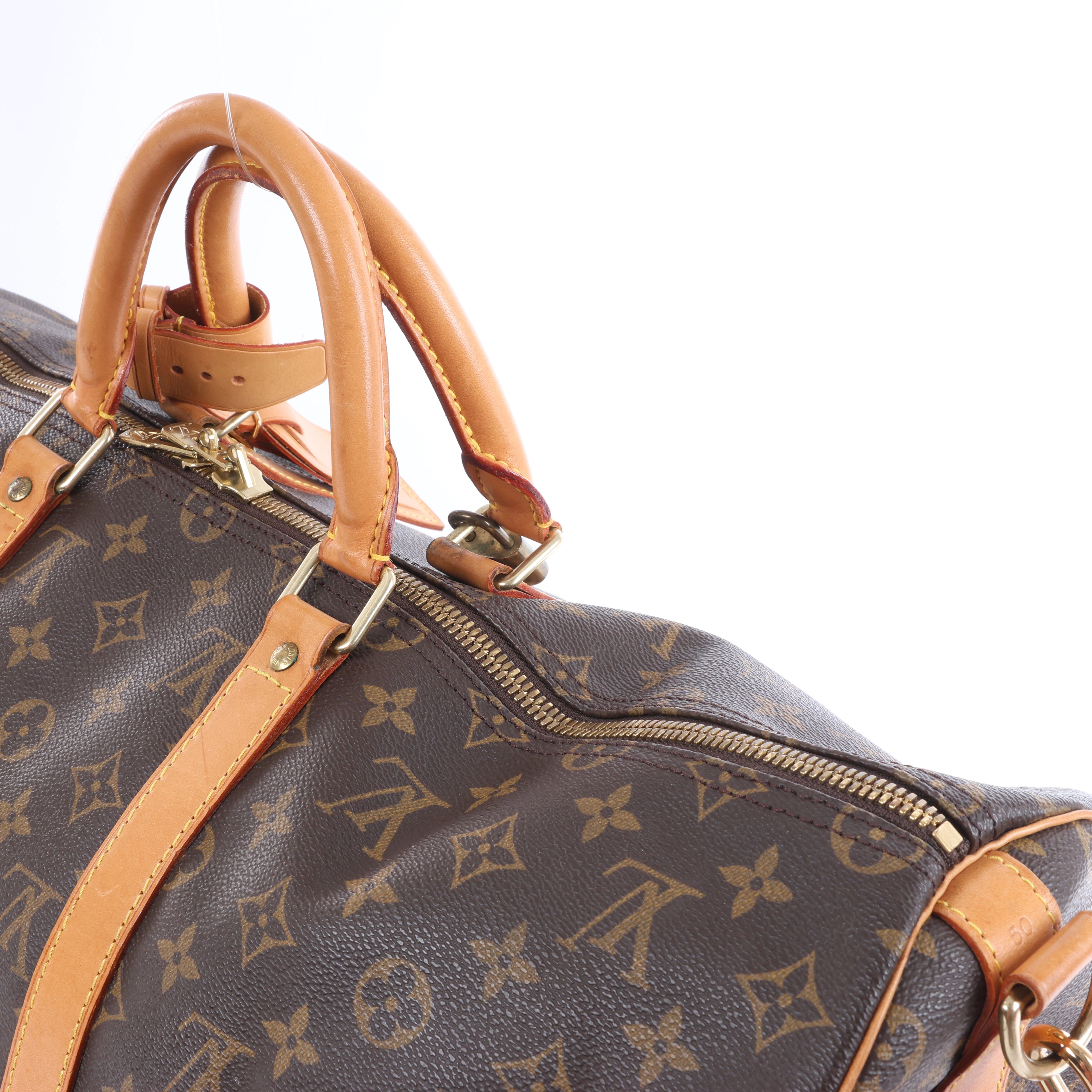 Louis Vuitton Monogram Keepall 50 Travel Bag in Brown