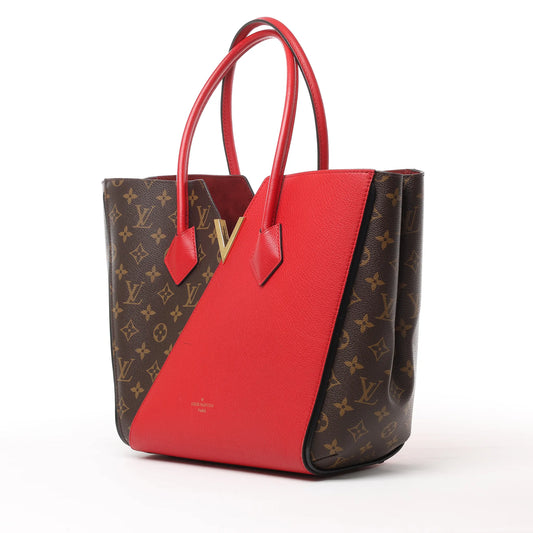 Sac à main Louis Vuitton Damier Monogram Kimono MM en rouge M40459