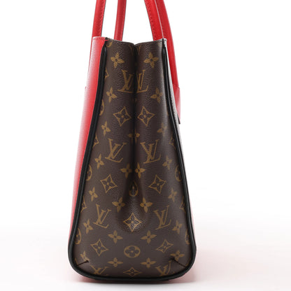 Sac à main Louis Vuitton Damier Monogram Kimono MM en rouge M40459