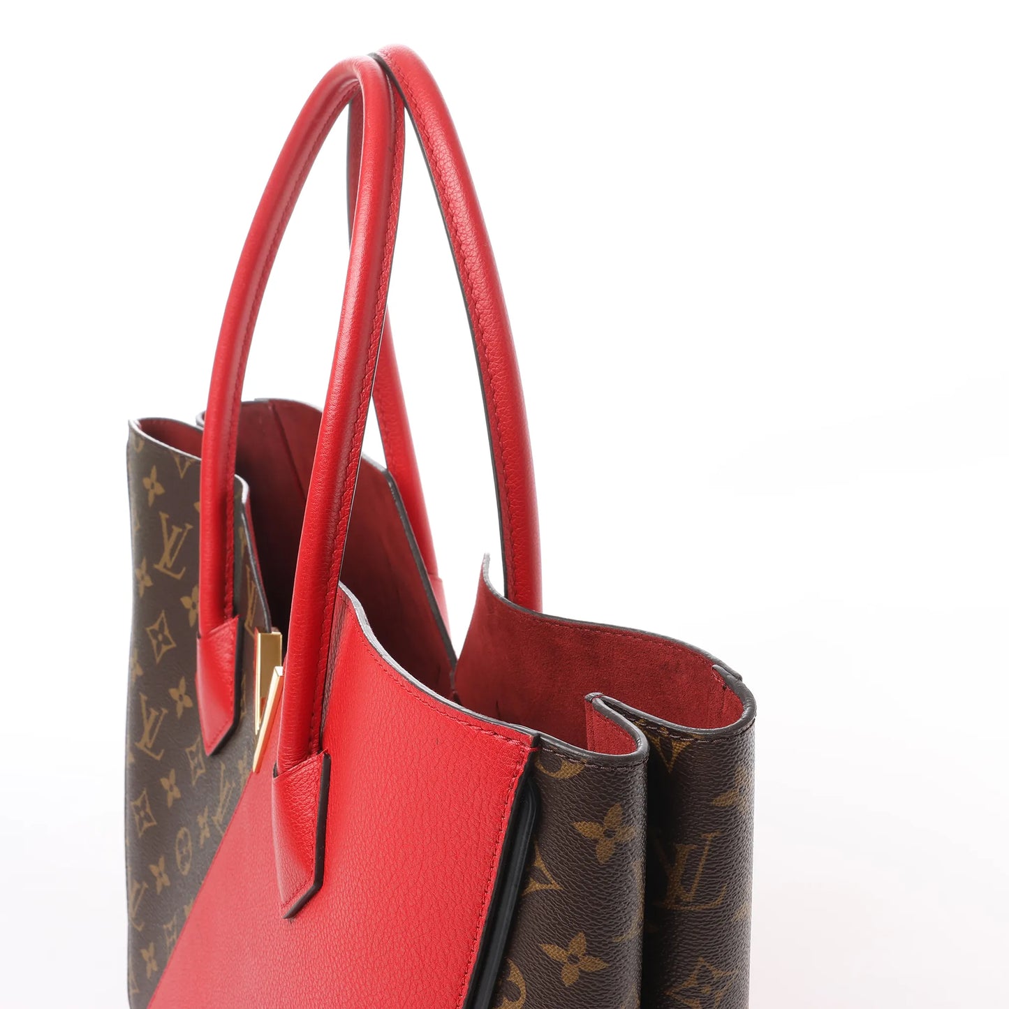 Sac à main Louis Vuitton Damier Monogram Kimono MM en rouge M40459