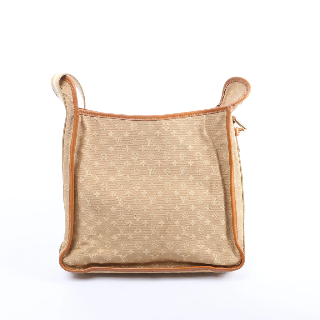 Louis Vuitton Besace Mary Kate Monogram Mini Lin Shoulder Bag in Beige M92323