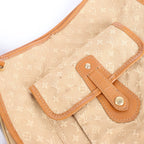 Louis Vuitton Besace Mary Kate Monogram Mini Lin Shoulder Bag in Beige M92323