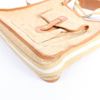 Louis Vuitton Besace Mary Kate Monogram Mini Lin Shoulder Bag in Beige M92323