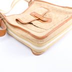 Louis Vuitton Besace Mary Kate Monogram Mini Lin Shoulder Bag in Beige M92323