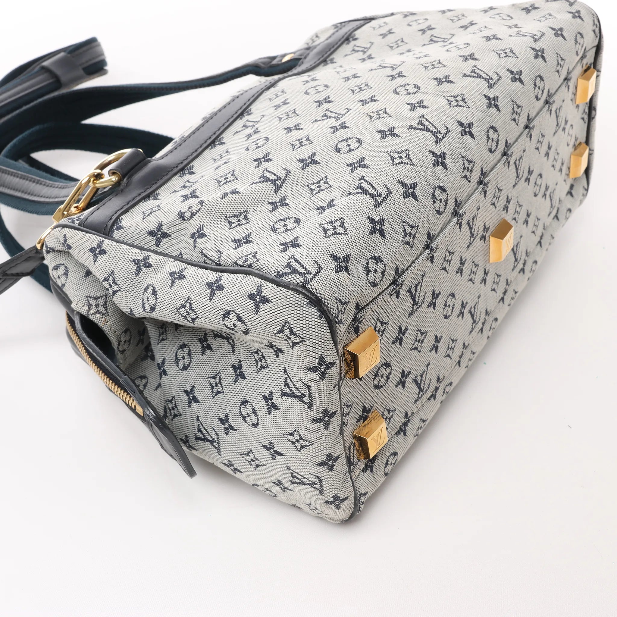 Louis Vuitton Monogram Mini Josephine PM Handbag in Gray and Navy M92312