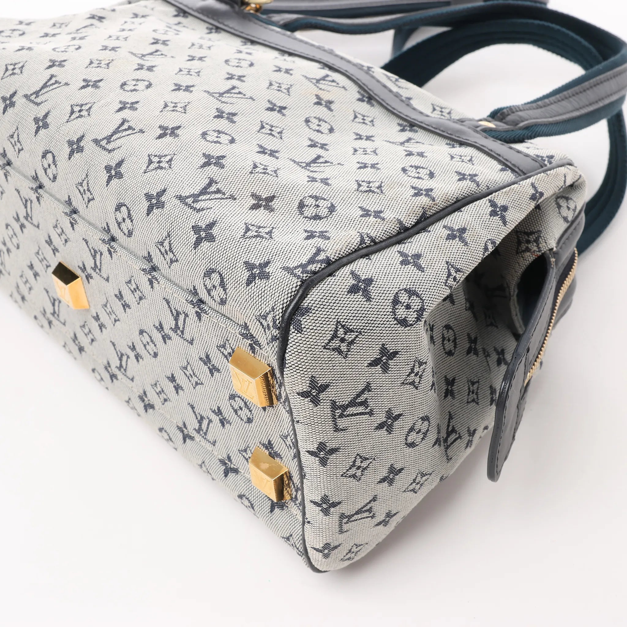 Louis Vuitton Monogram Mini Josephine PM Handbag in Gray and Navy M92312