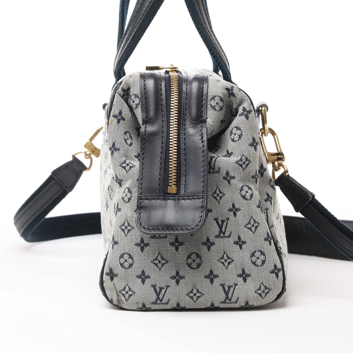 Louis Vuitton Monogram Mini Josephine PM Handbag in Gray and Navy M92312