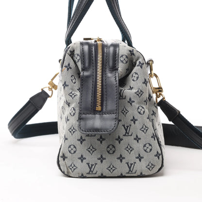 Louis Vuitton Monogram Mini Josephine PM Handbag in Gray and Navy M92312