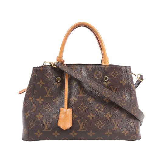 Louis Vuitton Monogram Montaigne BB 2Way Handbag M41055