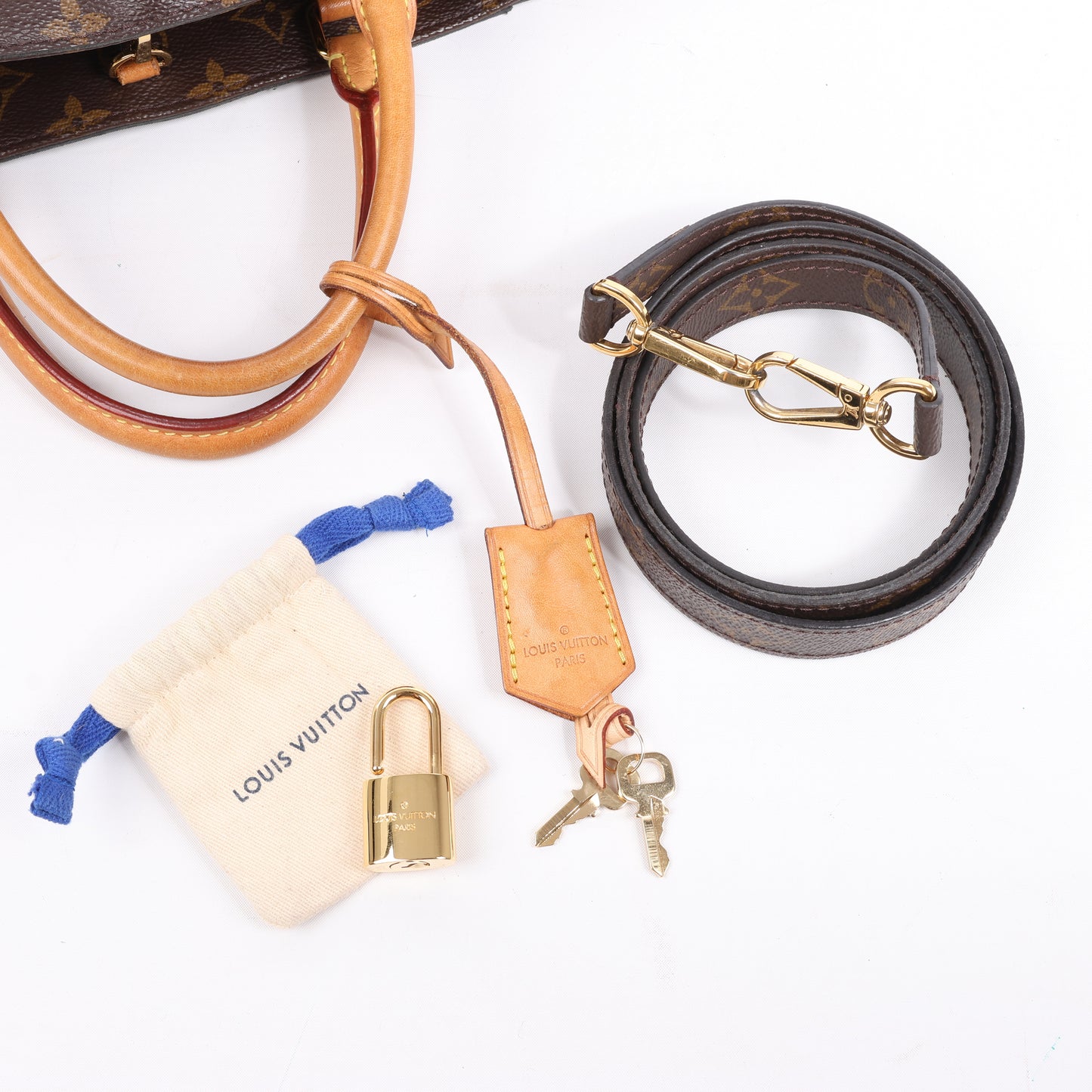 Louis Vuitton Monogram Montaigne BB 2Way Handbag M41055