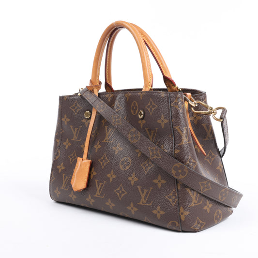 Louis Vuitton Monogram Montaigne BB 2Way Handbag M41055