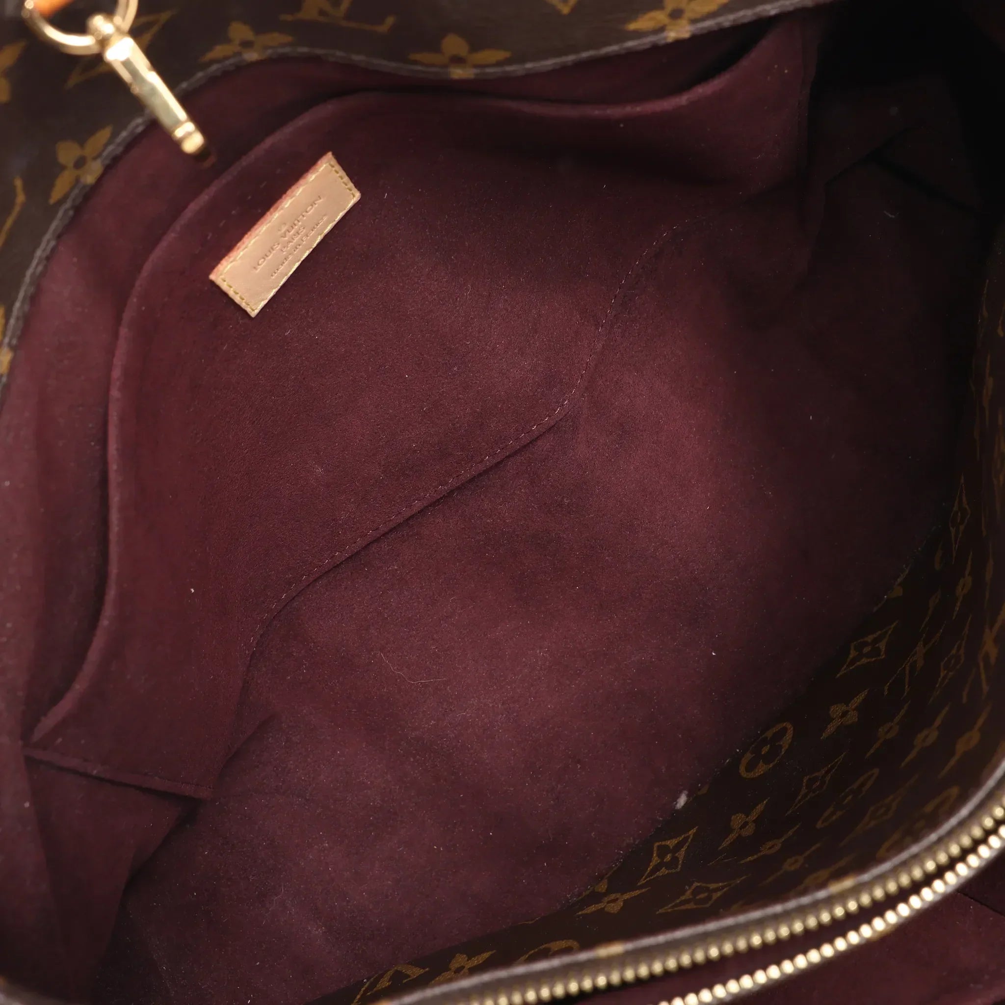 Louis Vuitton Montaigne GM Monogram Canvas Handbag in Brown