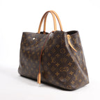 Louis Vuitton Montaigne GM Monogram Canvas Handbag in Brown