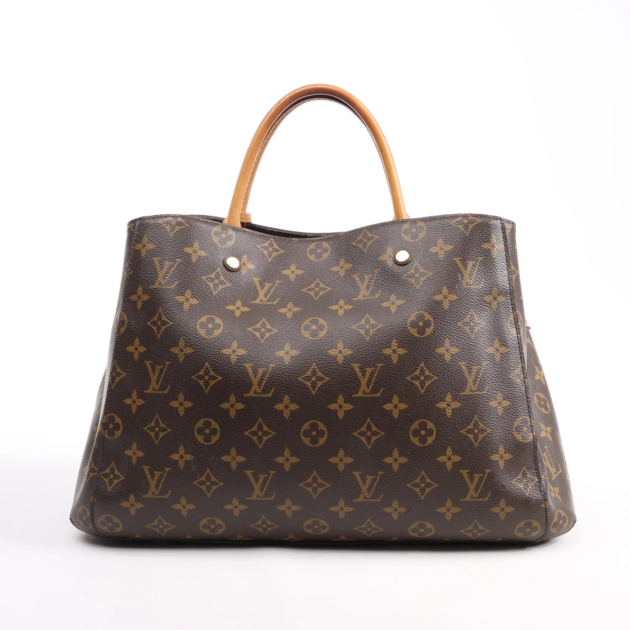 Louis Vuitton Montaigne GM Monogram Canvas Handbag in Brown