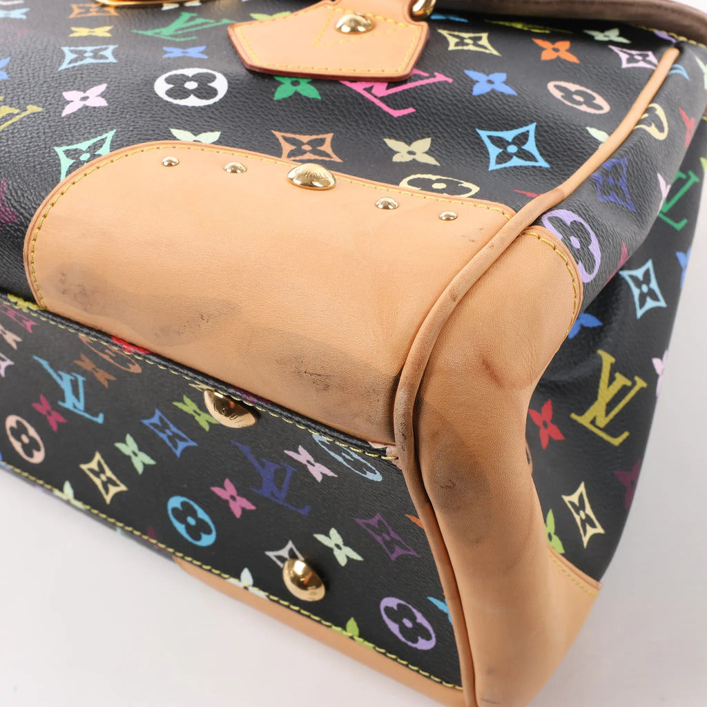 Louis Vuitton Monogram Multicolor Beverly MM Handbag in Black