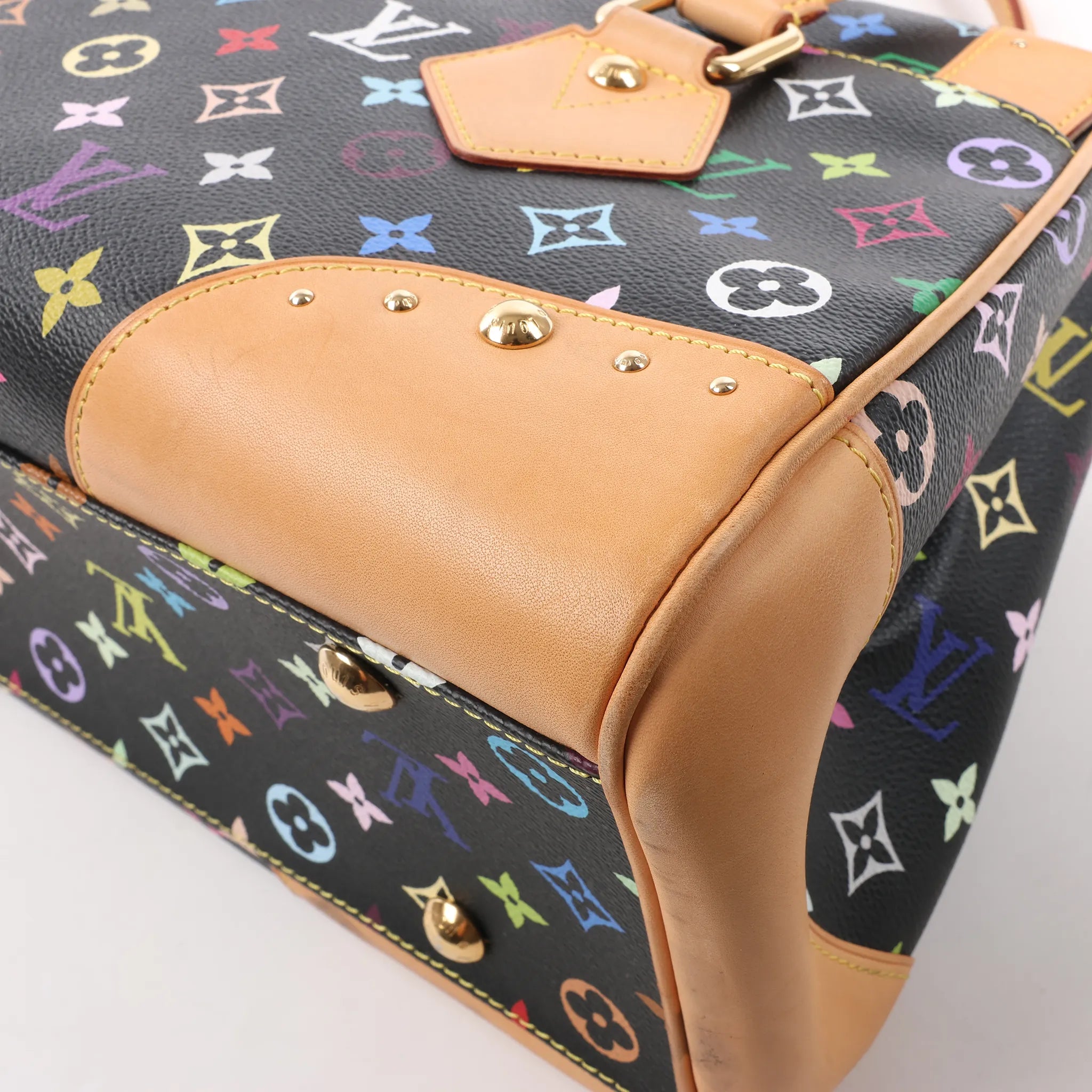 Louis Vuitton Monogram Multicolor Beverly MM Handbag in Black