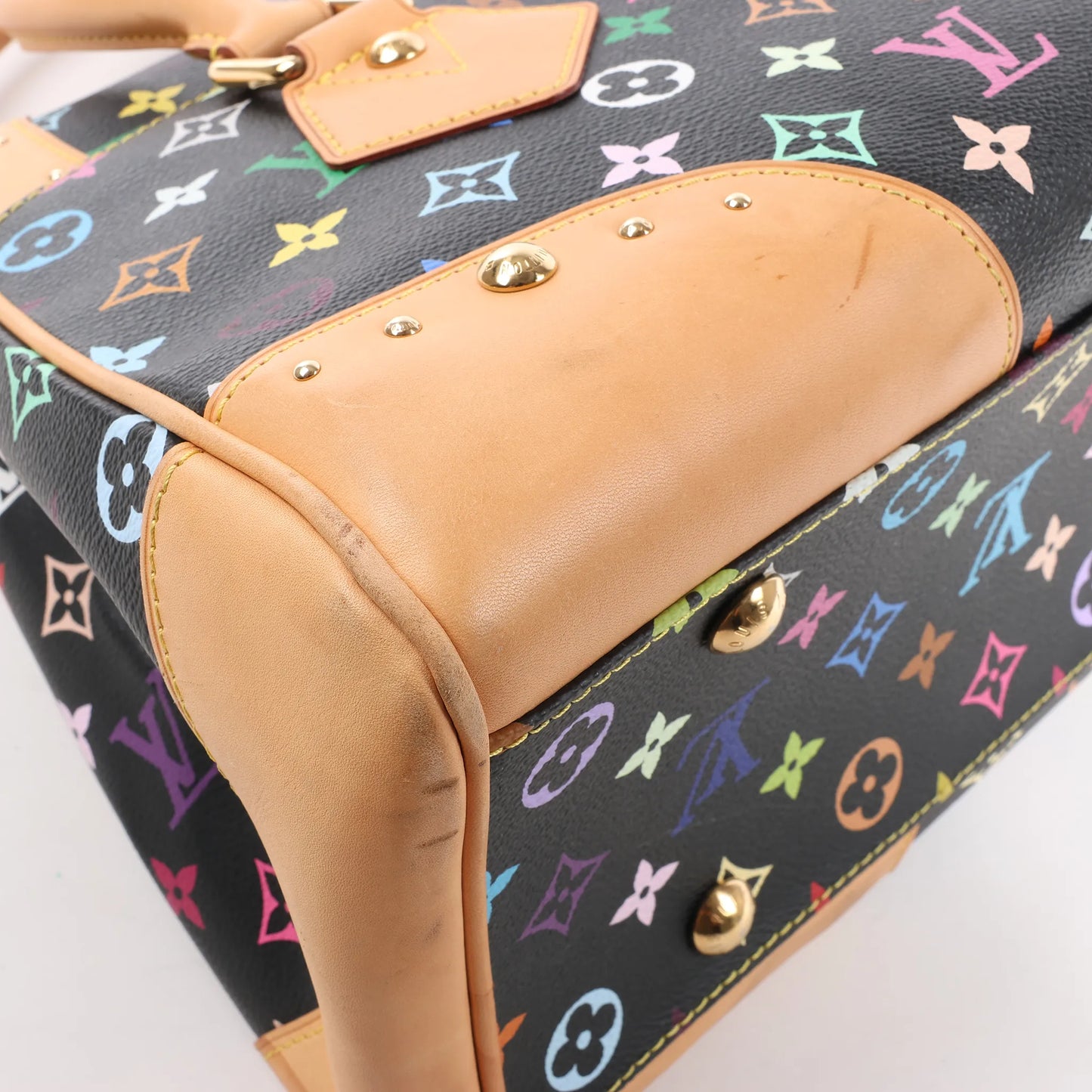 Louis Vuitton Monogram Multicolor Beverly MM Handbag in Black