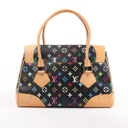 Louis Vuitton Monogram Multicolor Beverly MM Handbag in Black
