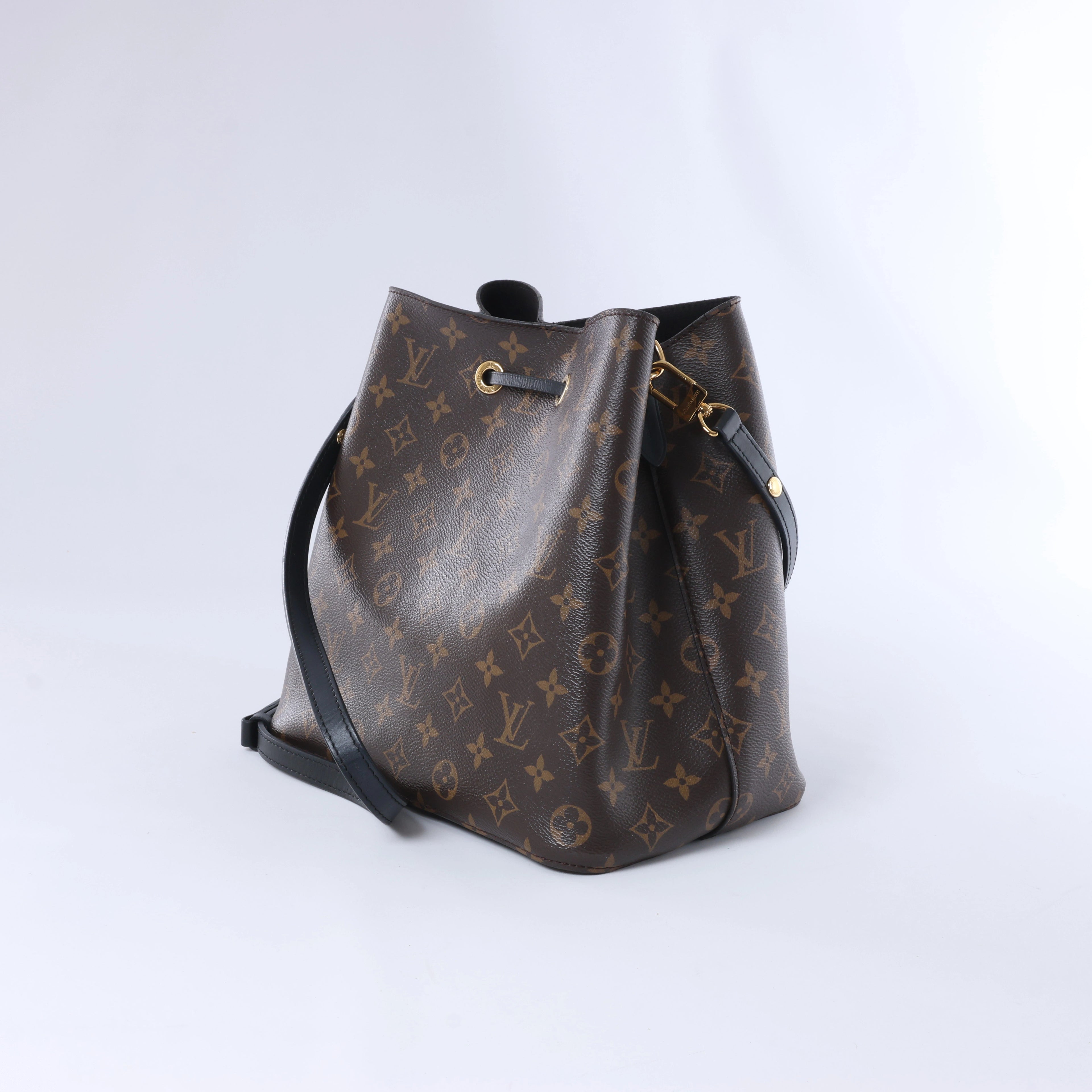 Bolso de hombro Louis Vuitton Neonoe Monogram LOVE LOCK en marrón M44369
