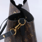 Bolso de hombro Louis Vuitton Neonoe Monogram LOVE LOCK en marrón M44369