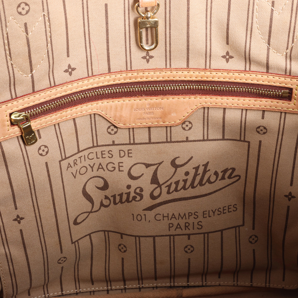Louis Vuitton Monogram Neverfull MM Shoulder Bag in Brown
