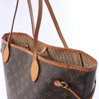 Louis Vuitton Monogram Neverfull MM Shoulder Bag in Brown