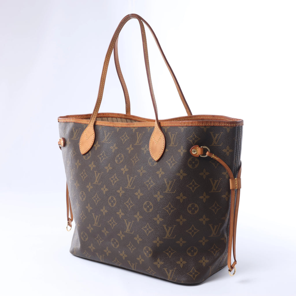 Louis Vuitton Monogram Neverfull MM Shoulder Bag in Brown