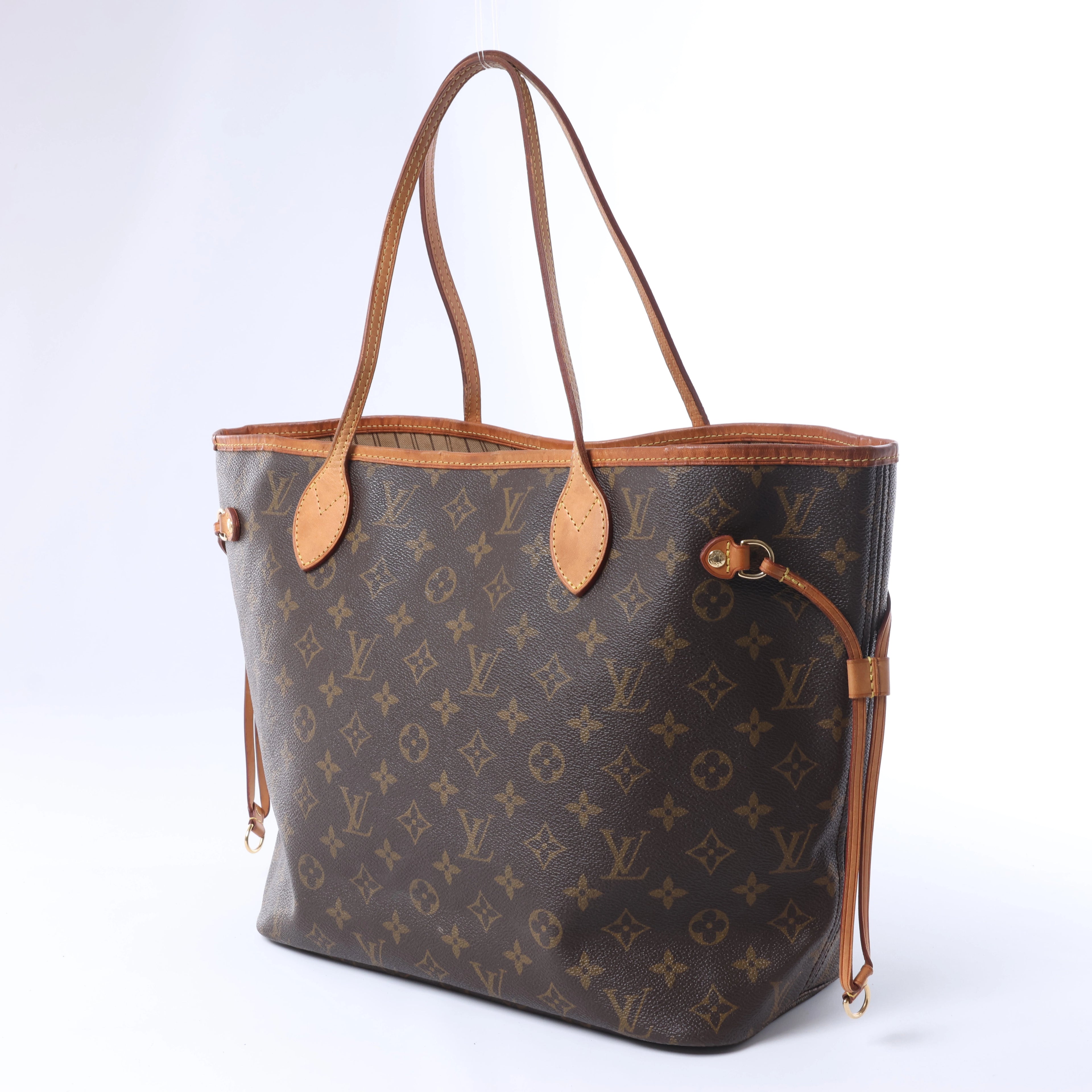 Louis Vuitton Monogram Neverfull MM Shoulder Bag in Brown