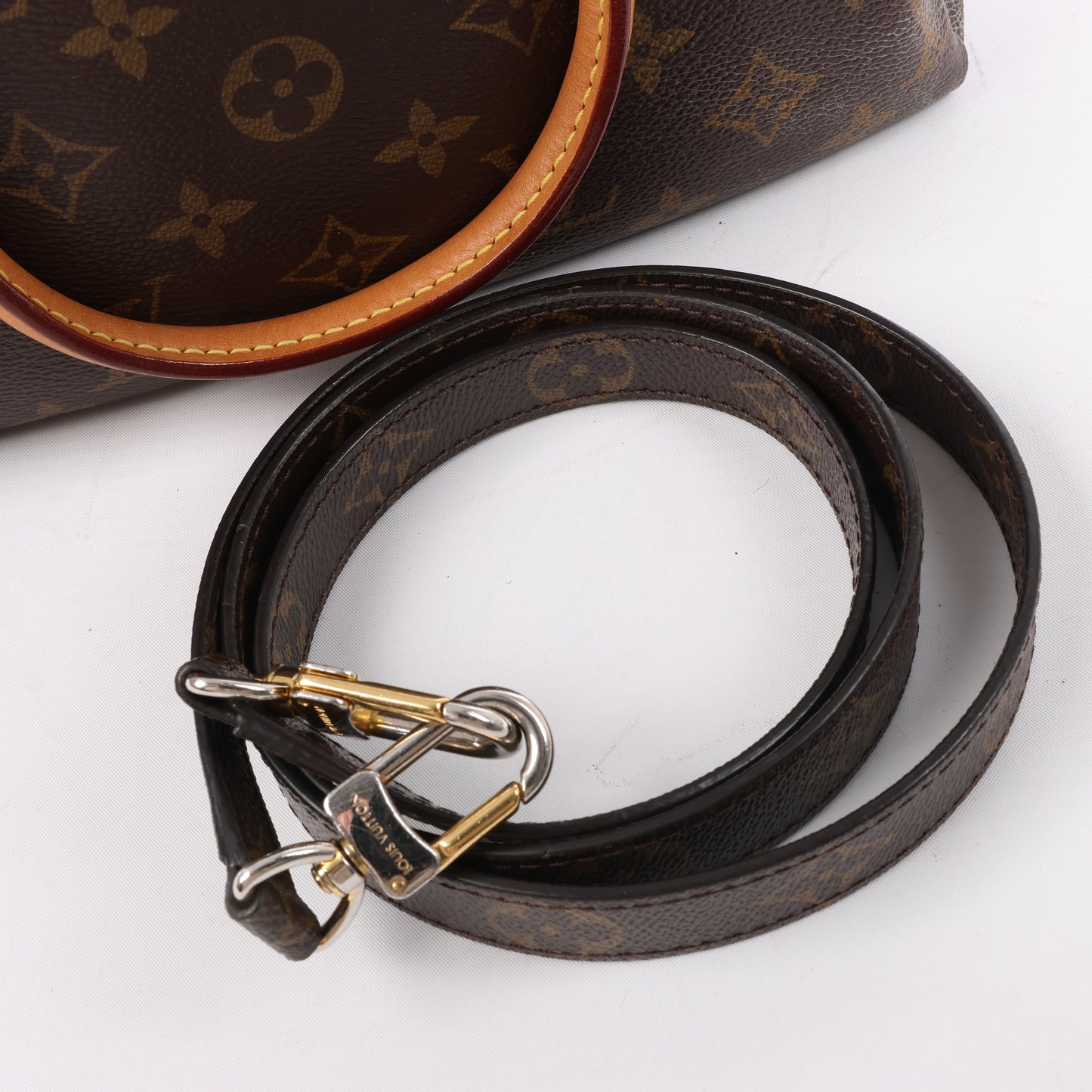 Louis Vuitton Monogram Pallas BB 2Way Handbag in Red M50068
