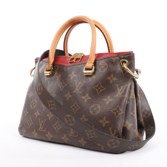 Sac à main Louis Vuitton Monogram Pallas BB 2 voies rouge M50068