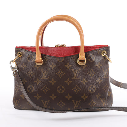 Louis Vuitton Monogram Pallas BB 2Way Handbag in Red M50068