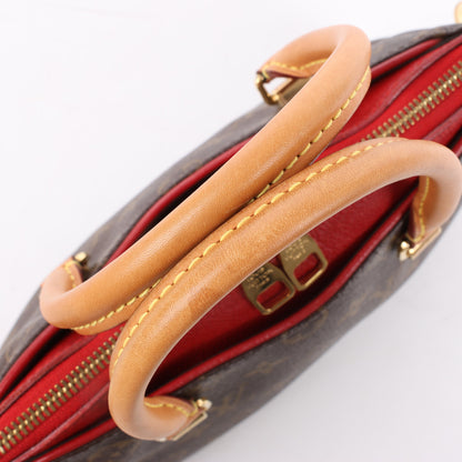Sac à main Louis Vuitton Monogram Pallas BB 2 voies rouge M50068